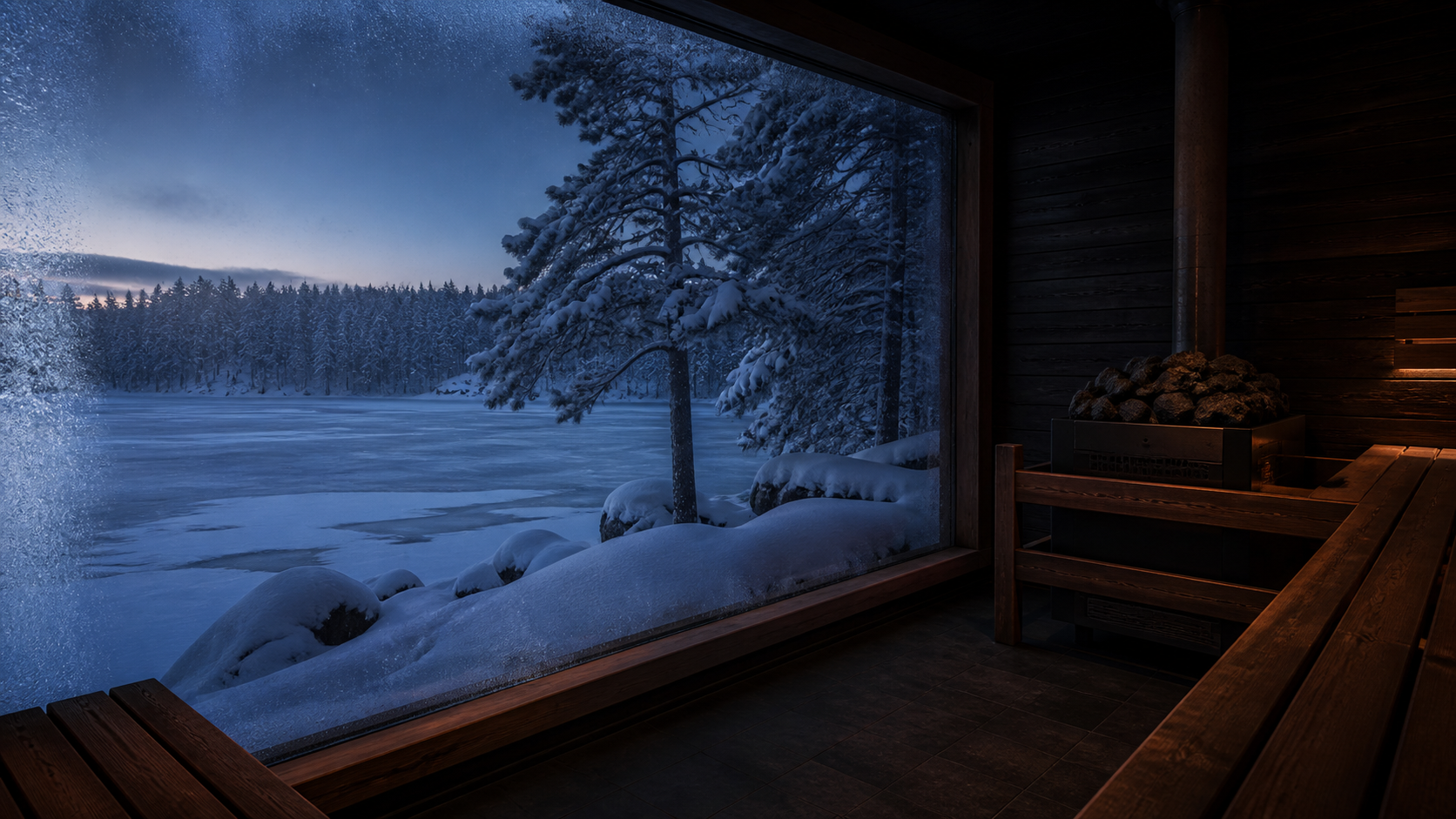 Winter sauna